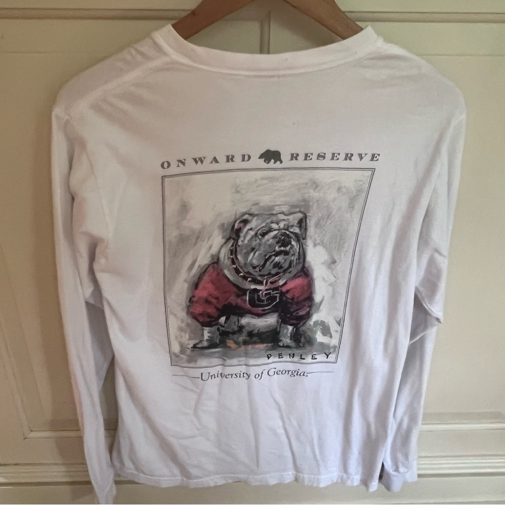 Comfort Colors onward reserve UGA Penley art. Small White long sleeve Tee